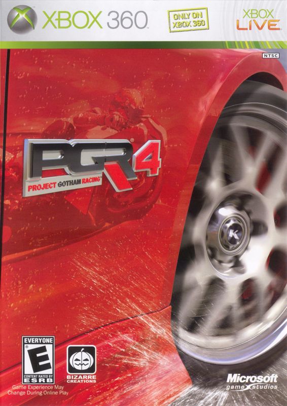 Project Gotham Racing 4 box art for Xbox 360